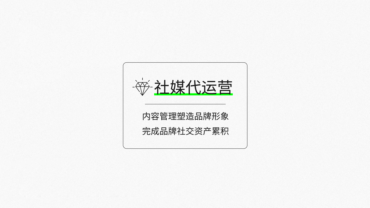 社媒代运营 / 内容管理塑造品牌形象完成品牌社交资产累积